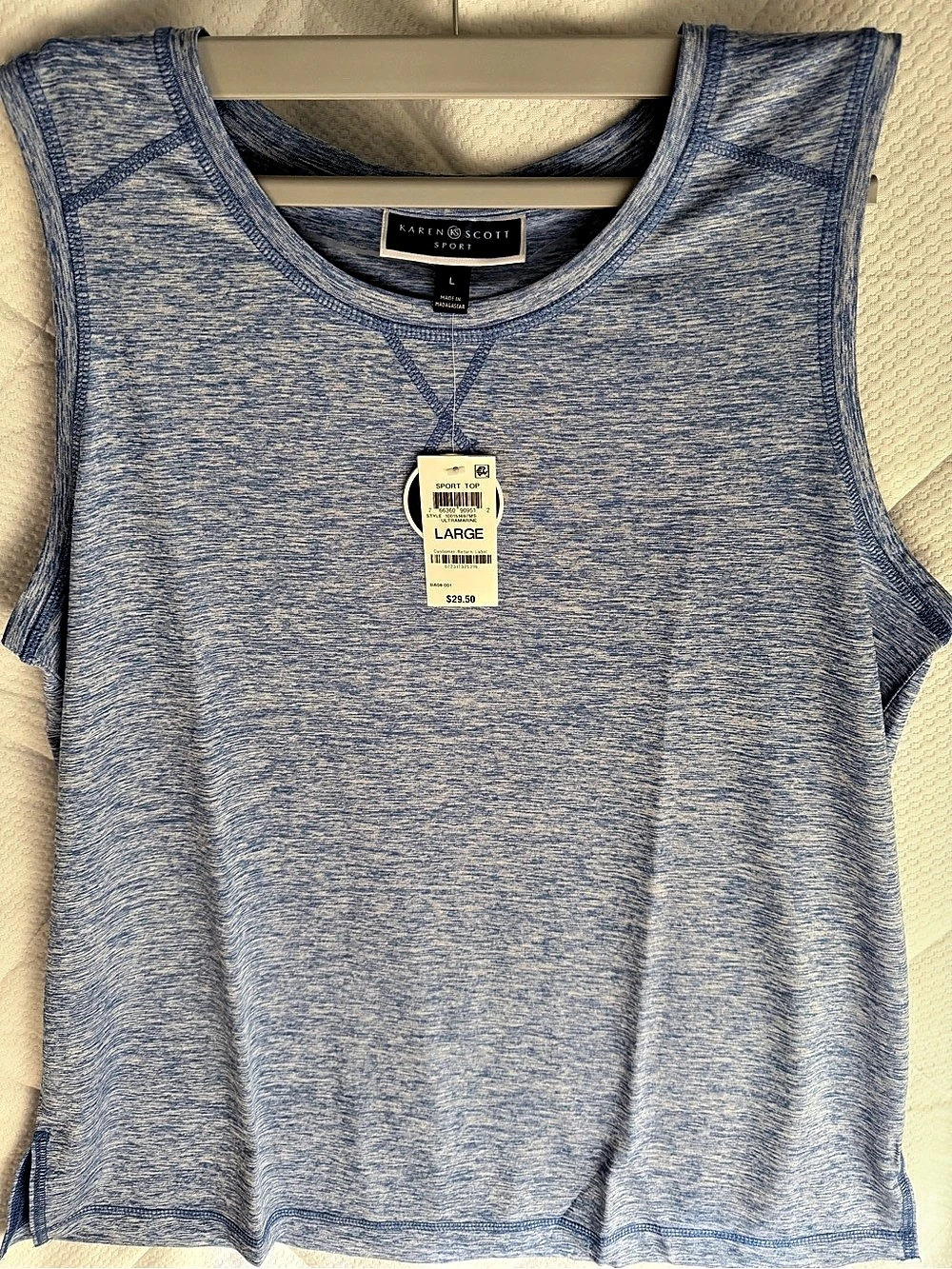 Jones New York Blue Tank Top Size Large NWT